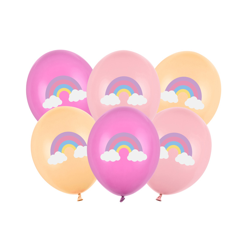 Kindergeburtstag-Luftballons-Regenbogen-1