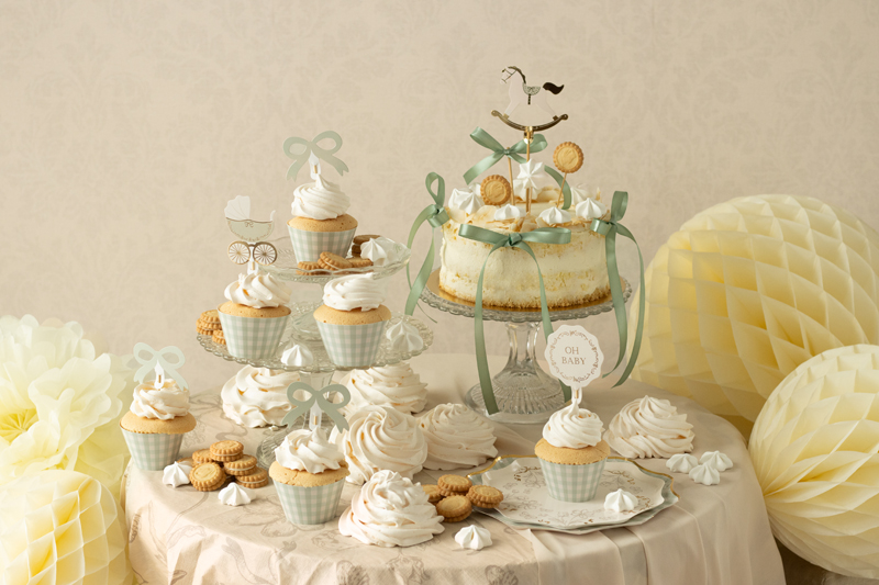 Cupcakes, Kuchenständer, Dekorationen, Pastellfarben, Staffelde desserts