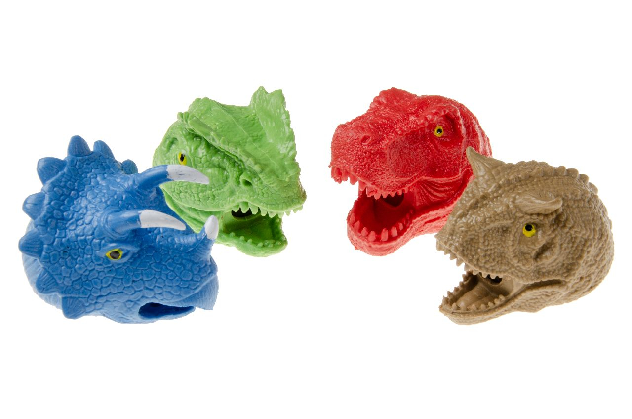 Dinosaurier, Spielzeug, Köpfe, Mehrfarbig, Kiefer