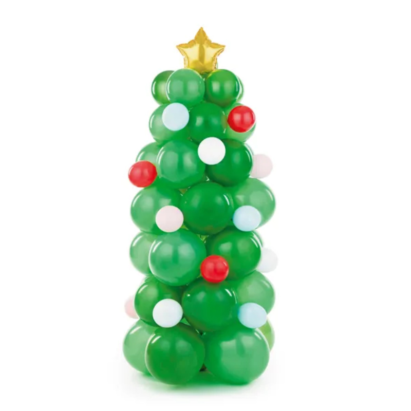 Kindergeburtstag-Ballonbogen_Weihnachtsbaum