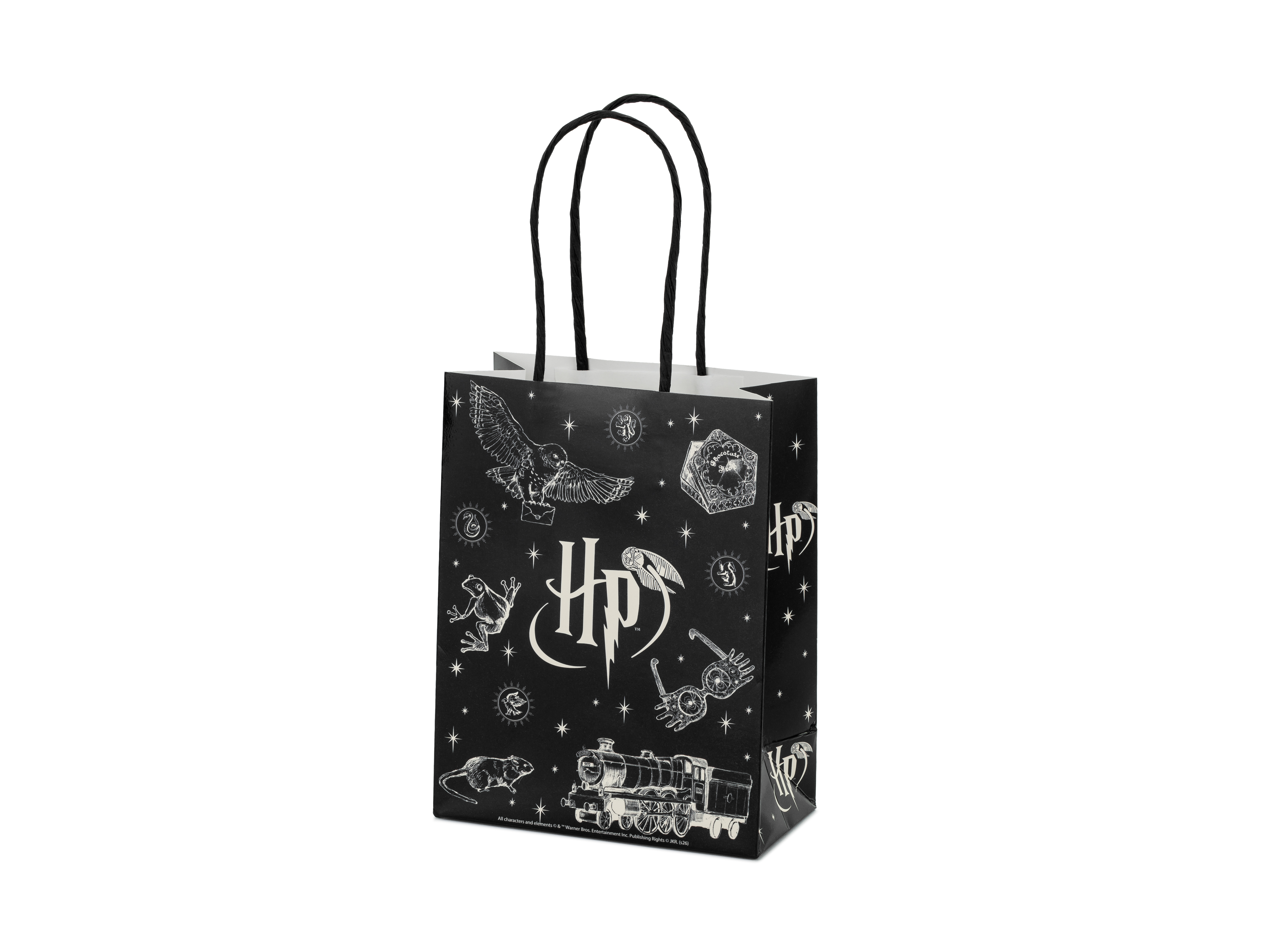 Geschenktüte, Schwarz, Harry Potter, Astronomie-Motiv, Motive