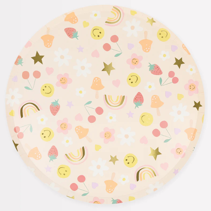 Assiettes de fête Meri Meri Fête de l'été, 8 pcs.