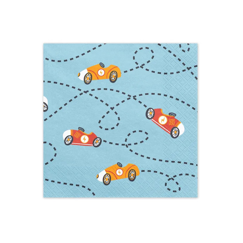 Kindergeburtstag-Servietten-Racing-Cars-1