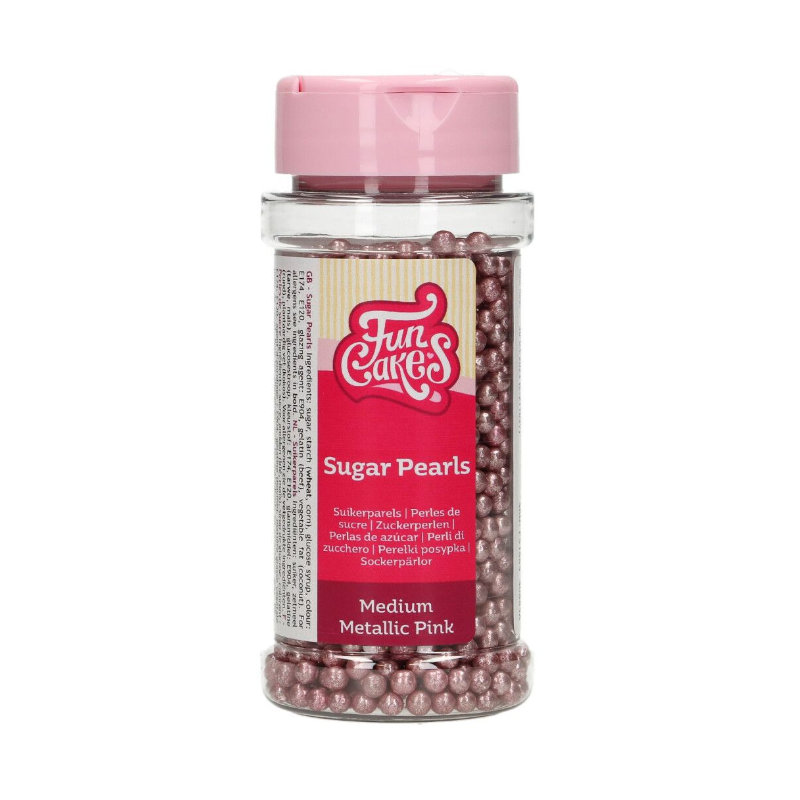 Kindergeburtstag-Funcakes_Zuckerstreusel_Perlen_Metallic_pink_80_g_1