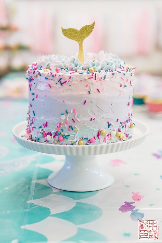 kinderparty kuchen-meerjungfrau