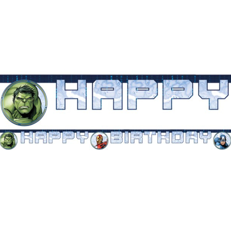 Girlande Happy Birthday Avengers