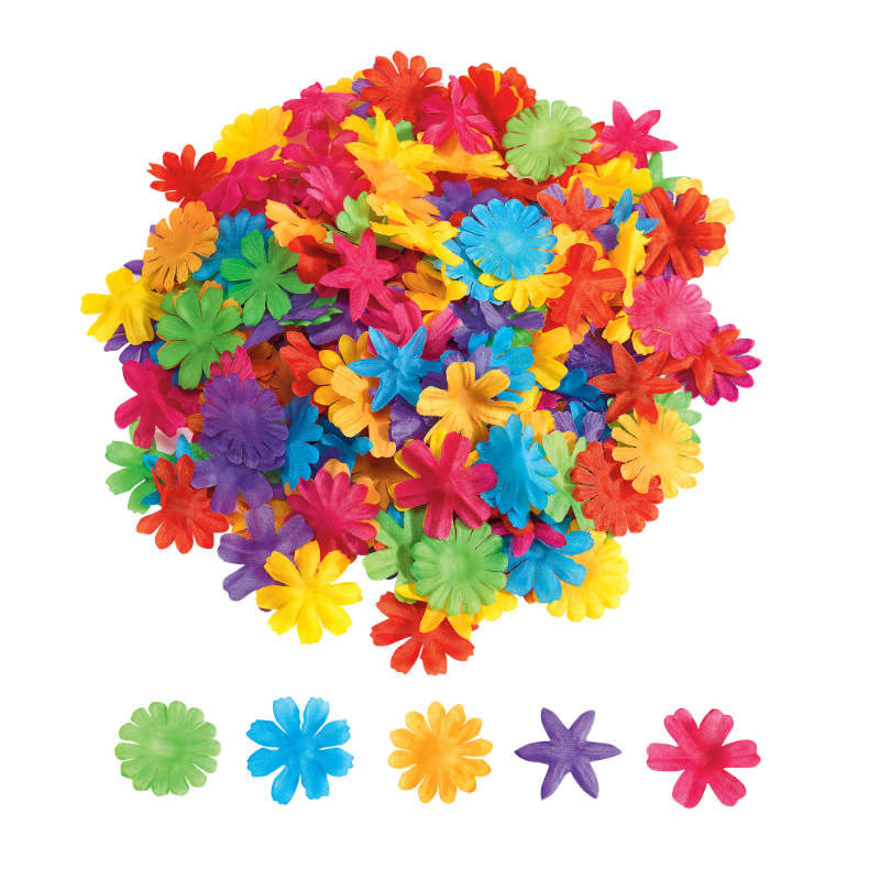 Kindergeburtstag-Stoffblumen-1