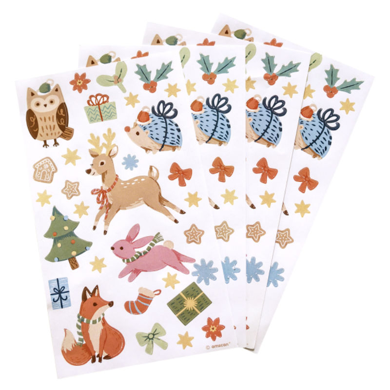 Kindergeburtstag-Sticker-Waldtiere-2