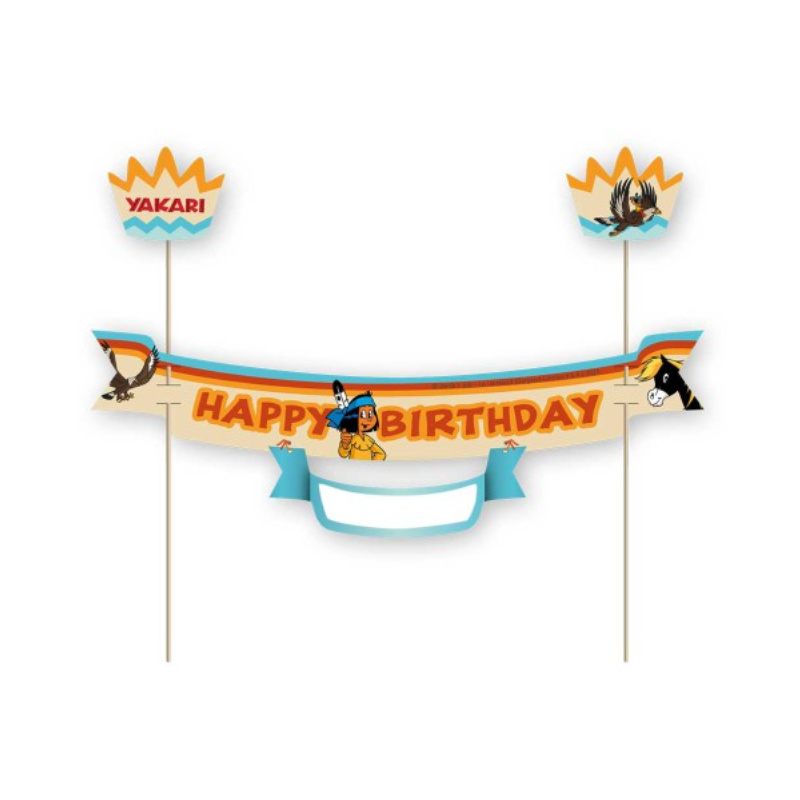 Kindergeburtstag-Tortenbanner-Yakari