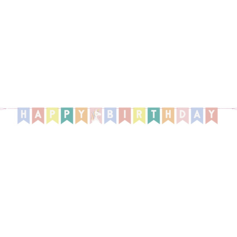 Guirlande Licorne Happy Birthday