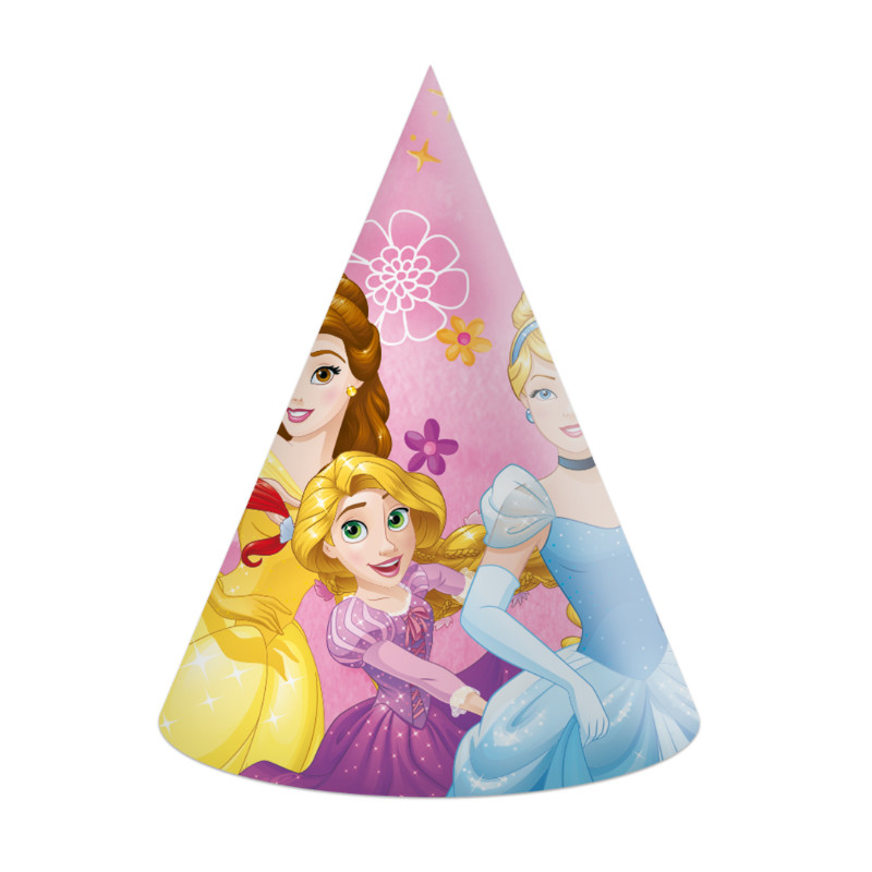 Partyhüte Disney Prinzessin, 6 Stk.