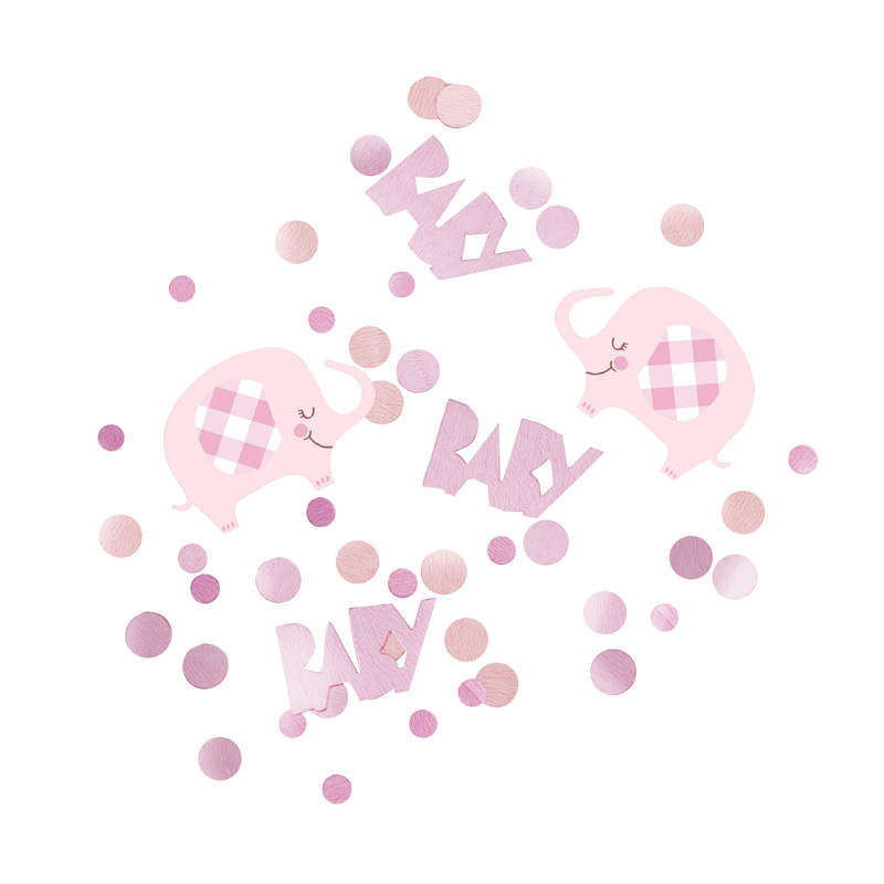 Konfetti Babyfant rosa, 140g