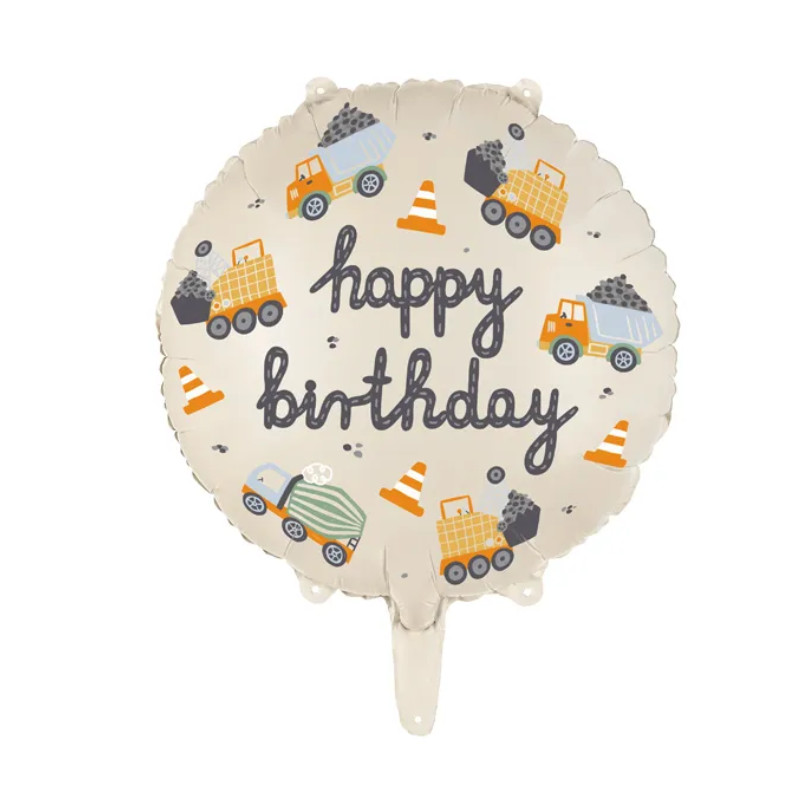 Kindergeburtstag-Folienballon_rund_Baufahrzeuge
