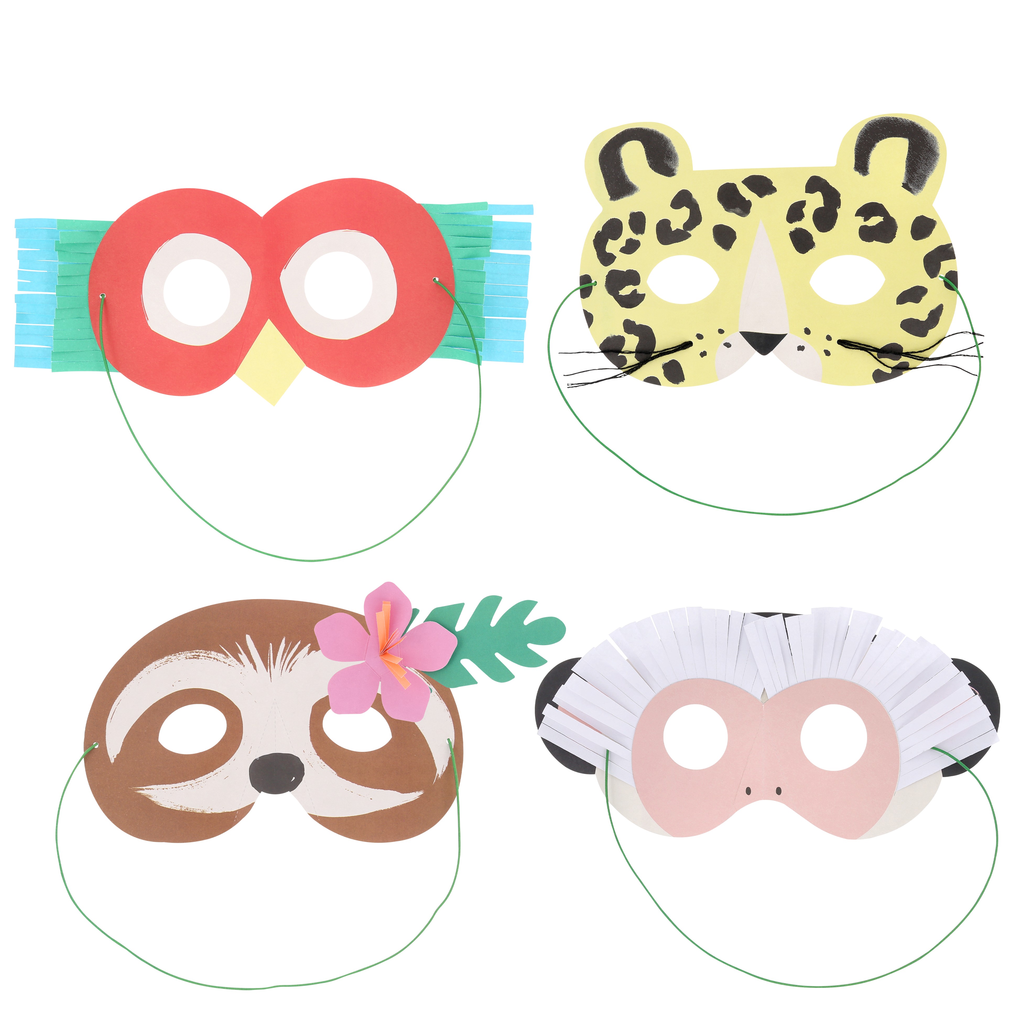 Puppenmaske, Tiermaske, Papierkunst, Tiermaske Leoparden?