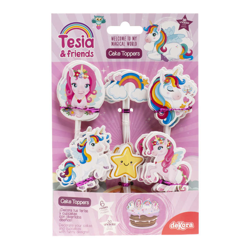 Kindergeburtstag-Cake_Topper_Magischer_Einhorn_1