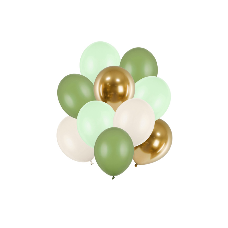 Kindergeburtstag-Luftballons-Grun-Mix