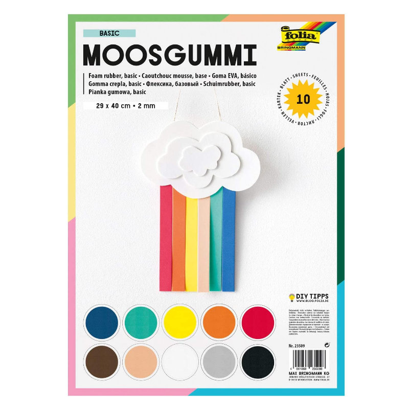 Moosgummi 10 Farben