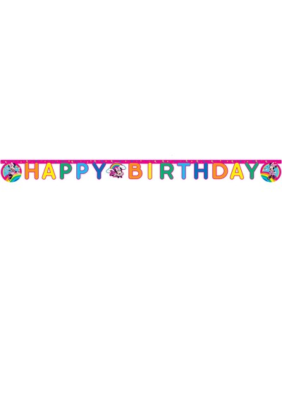 birthday banner, Happy Birthday, party decor, paper banner, colorful banner