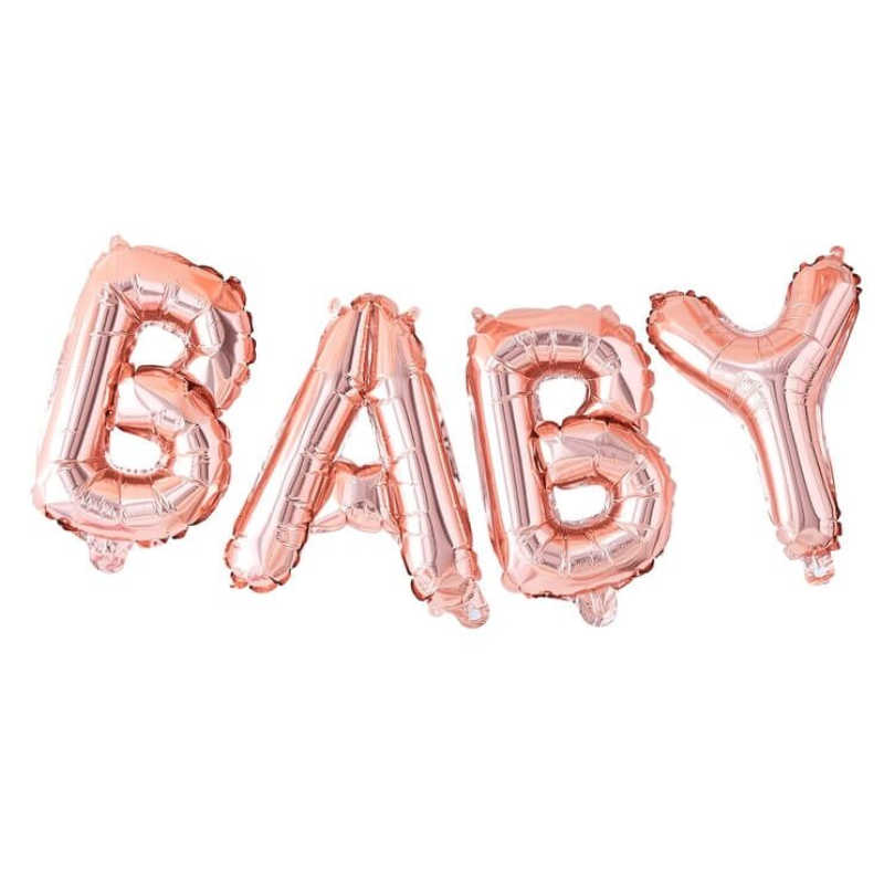 Kindergeburtstag-Folienballon_Baby_Rose_Gold_Twinkle_1