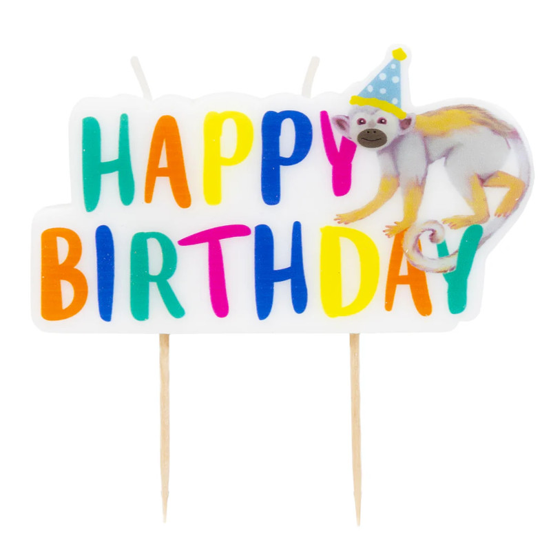Kindergeburtstag-Geburtstagskerze-Happy-Birthday-Zoo-Party