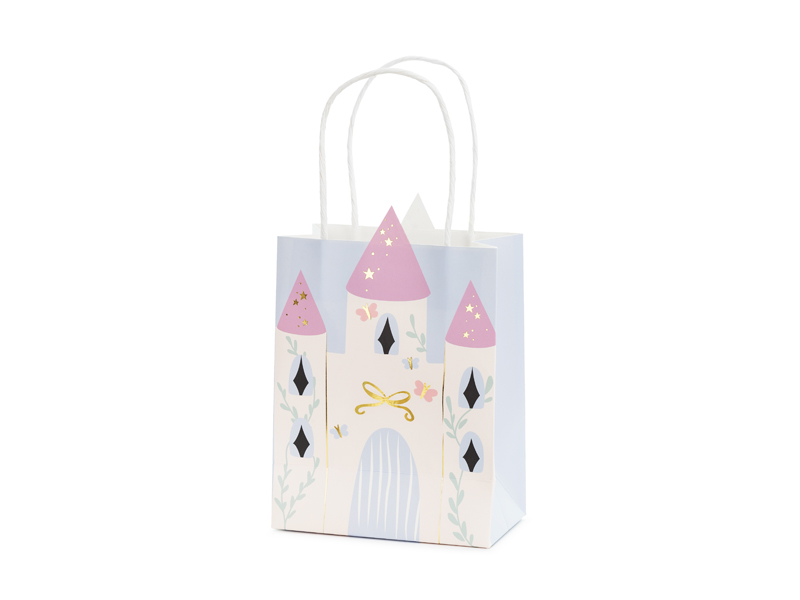 Geschenktüte, Geschenkverpackung, Castle, Pastell, Schloss