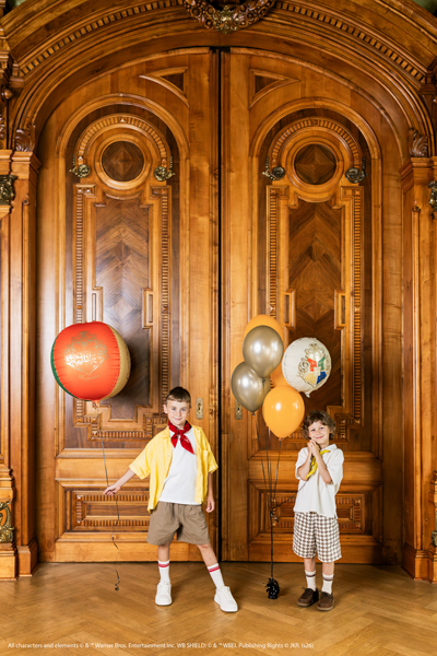 kinder, ballons, feier, holzner tür, familienfeier