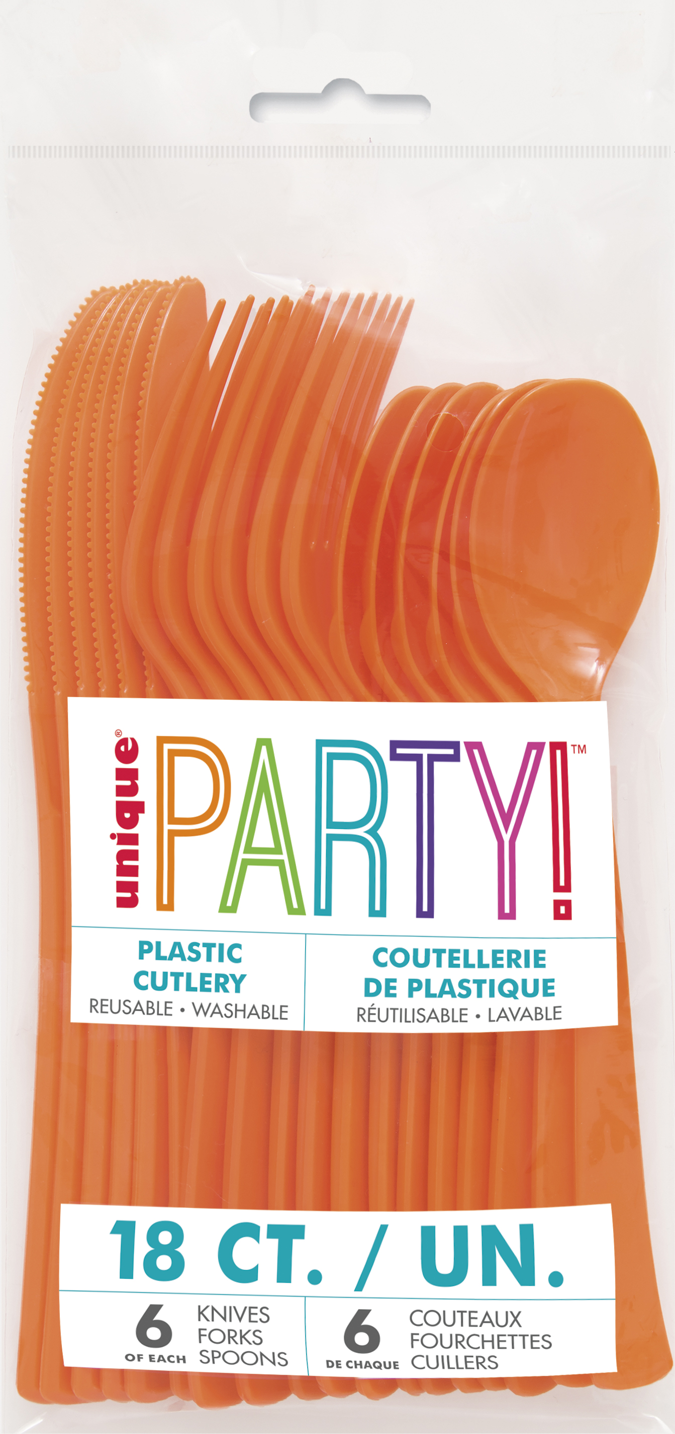 orange, plastic cutlery, messer_gabel_löffel, party, wiederverwendbar