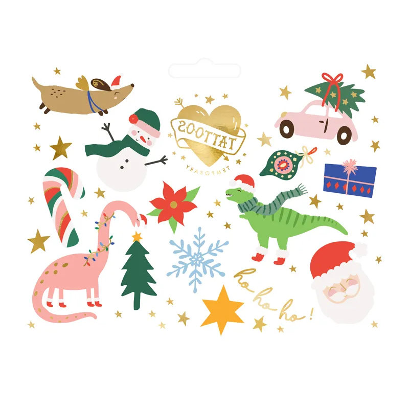 Kindergeburtstag-Tattoos_Ho_Weihnachten