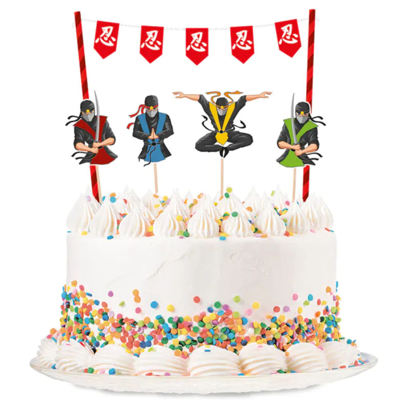 Kindergeburtstag-Cake-Topper-Ninja-2