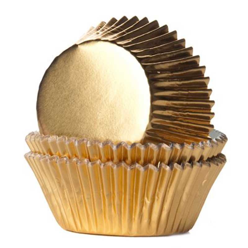 Muffinförmchen Gold, 24 Stk.
