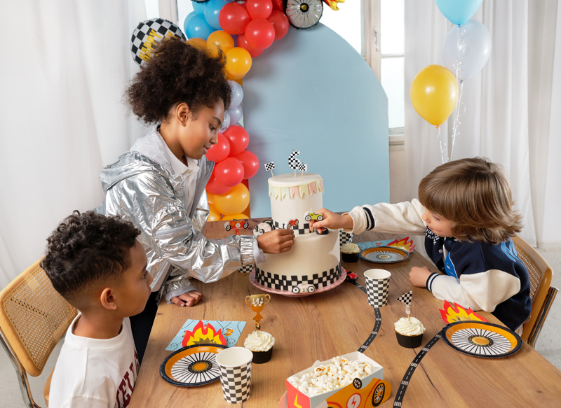 Kindergeburtstag, Torte, Feier, Dekoration, Ballons