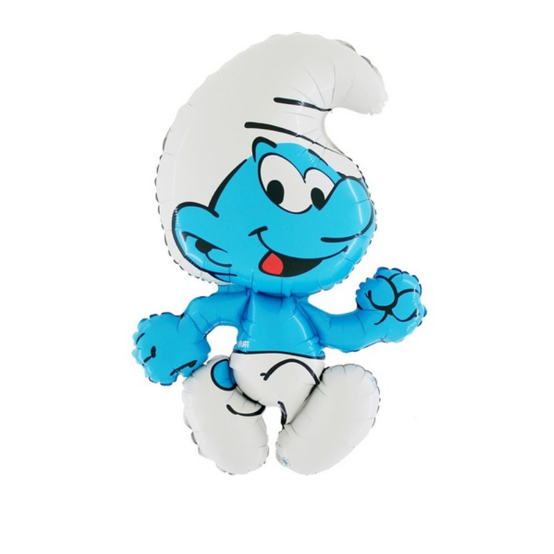 Kindergeburtstag-Folienballon-Supershape-Schlumpf