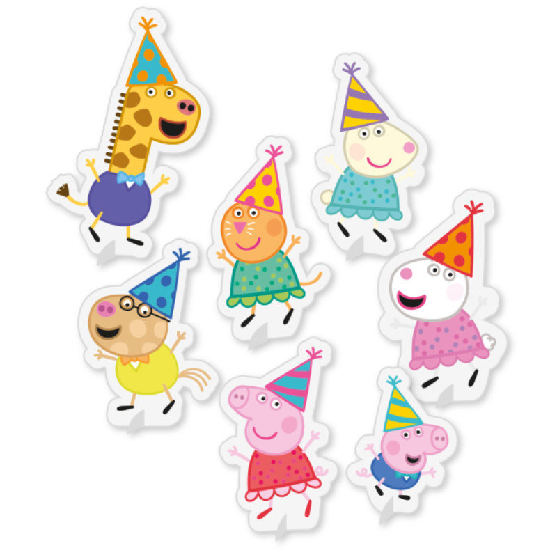 Tischdekoration Peppa Pig, 7 Stk.