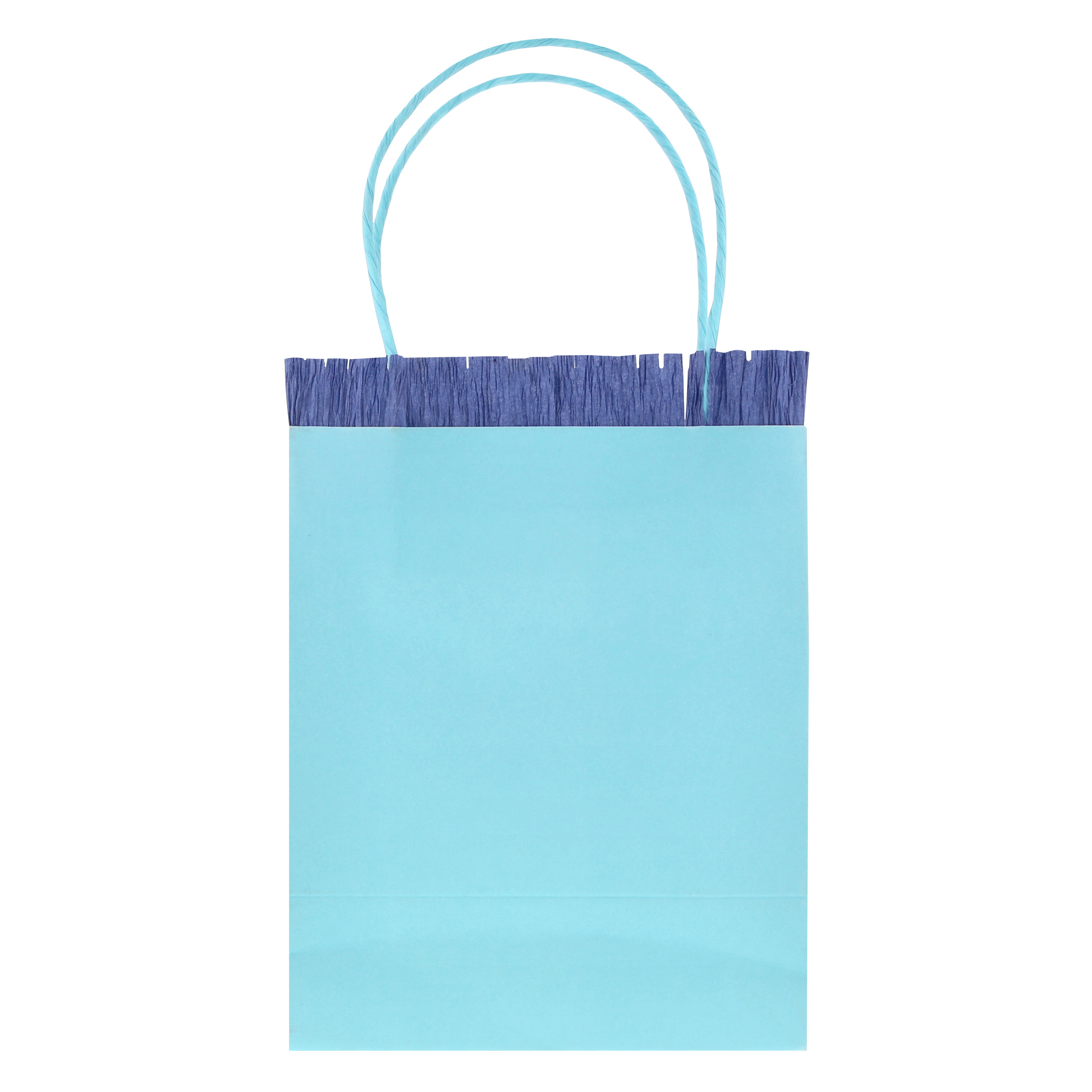 Tote, Einkaufstasche, Blau, gedrehte Henkel, Papierbeutel