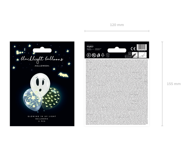 Balloon, Glow, Halloween, Geist, LED-beleuchtet