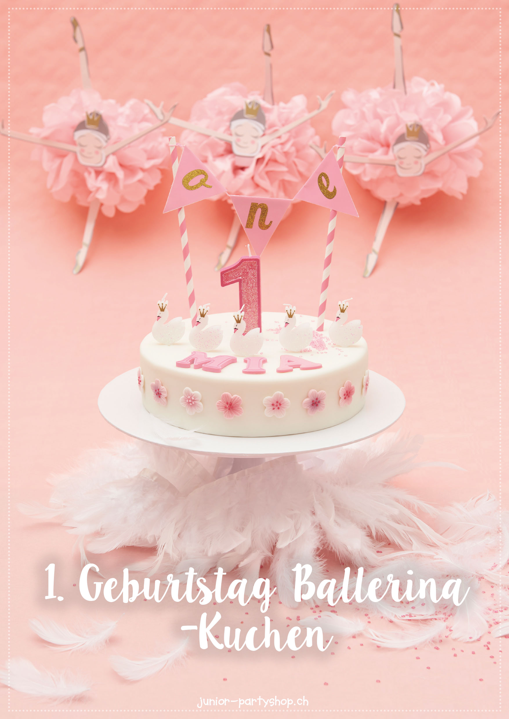 Anleitung Kuchen 1. Geburtstag Ballerina