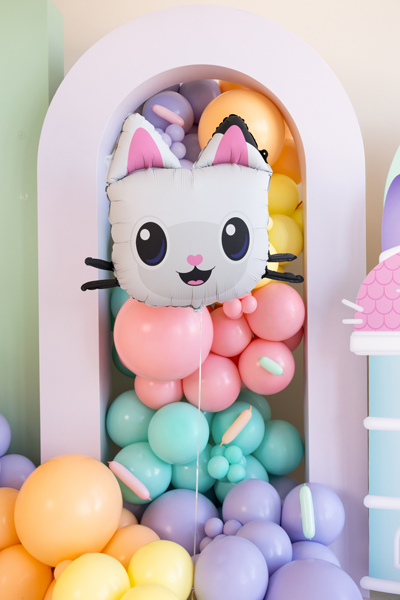 balloon, katzenkopf, pink, pastell, ballons