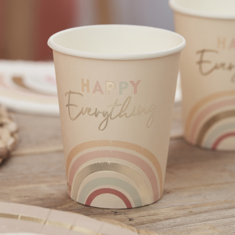 Kindergeburtstag-Partybecher_Happy_Everything_Regenbogen_8_Stk_1