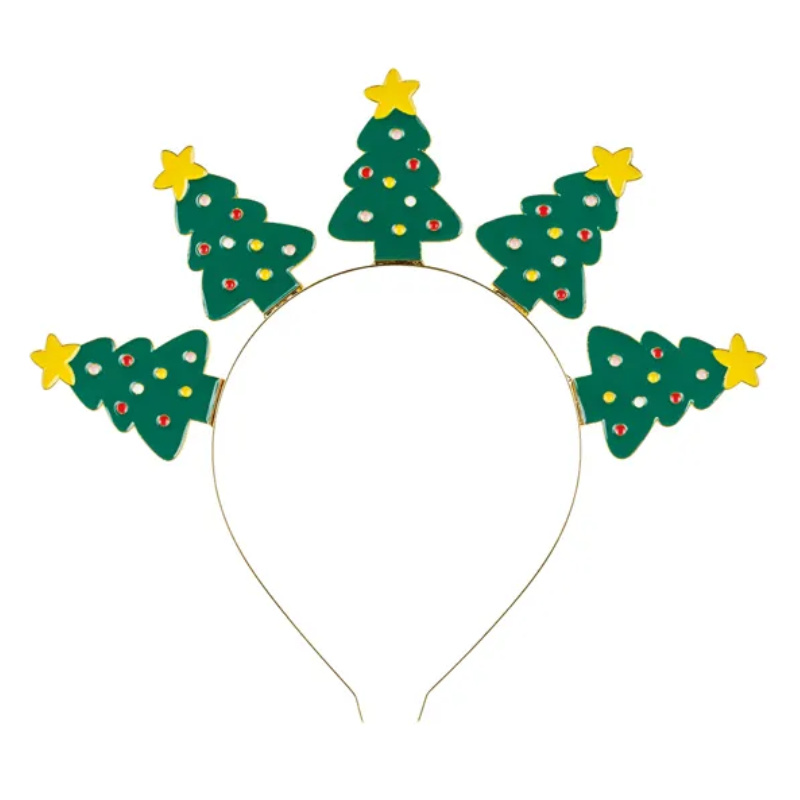 Kindergeburtstag-Haarreifen_Weihnachtsbaeume