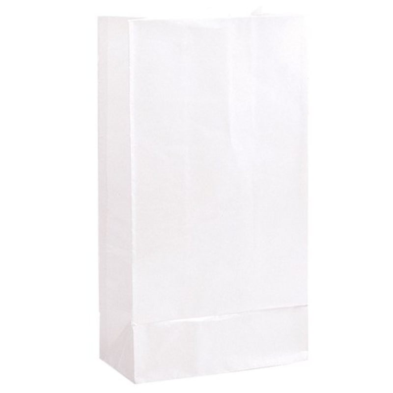 Sacs de fête blanc, 12 pcs.