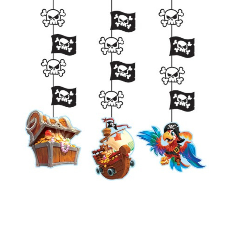 Kindergeburtstag-Hangedekoration-Piratenschiff-1
