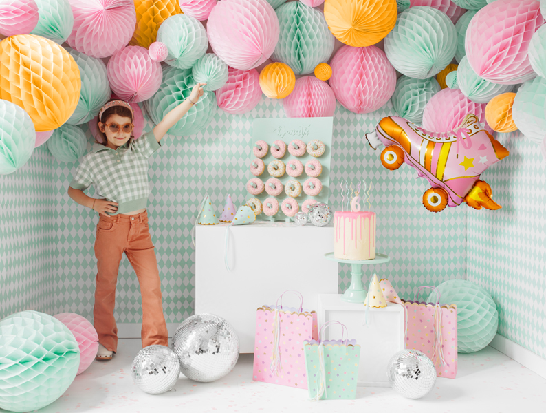 Party-Dekorationen, Donuts, Ballons, Kuchen/Torte, Geschenke-Tüten