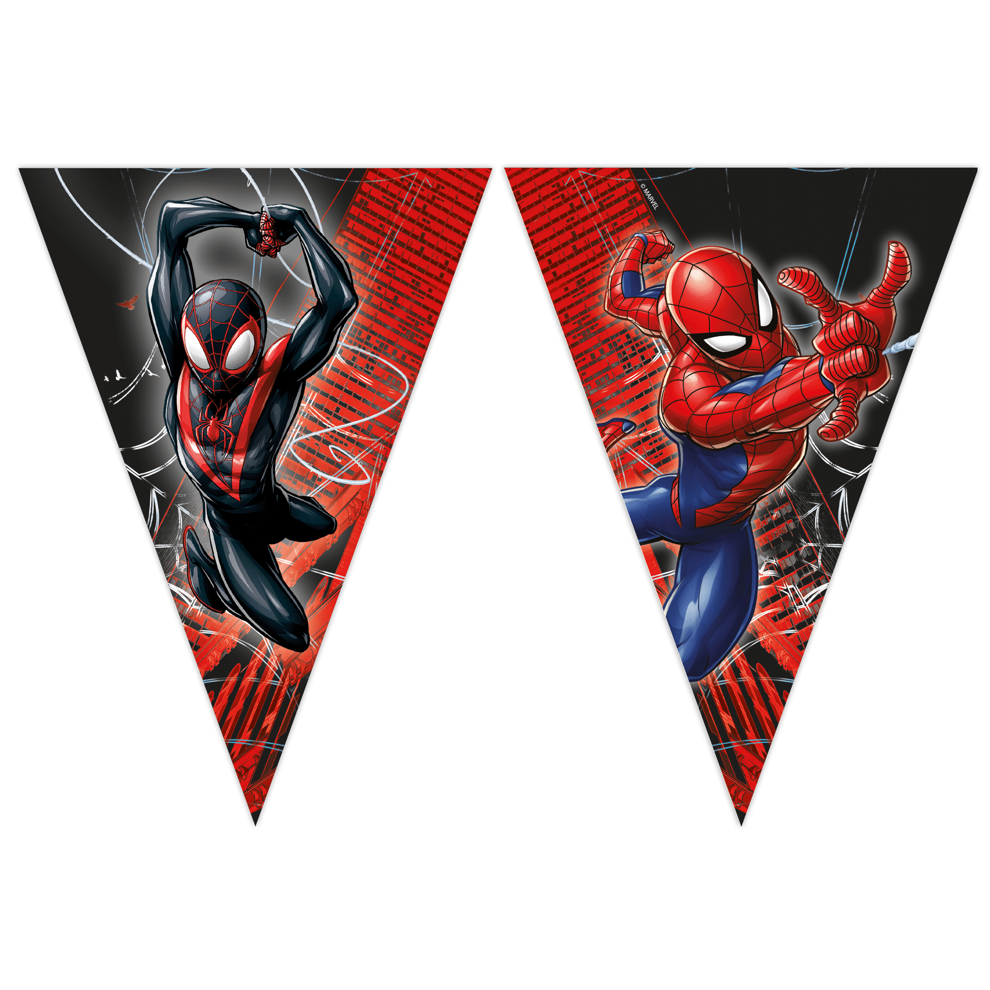 Spider-Man, Superheld, Banner, Rotes Netz, Zwei Spider-Männer