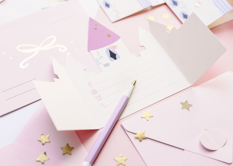 stationery, notebook, pink, lettering, pen