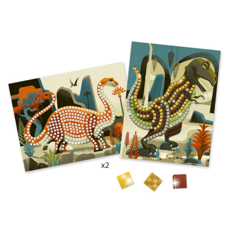 Kindergeburtstag-Djeco_Mosaik_Dinosaurier_1