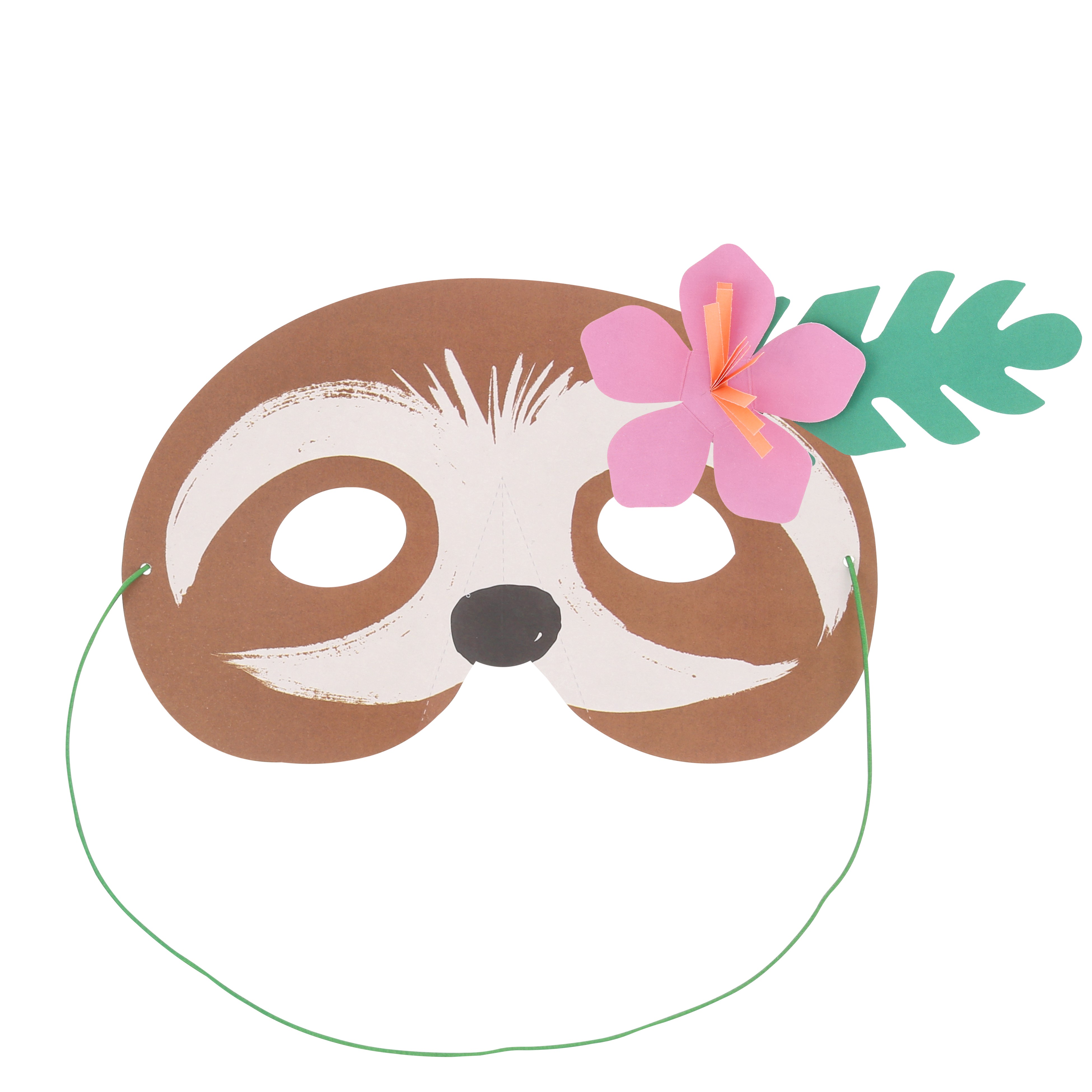 mascara, pendant, flower, leaf, band