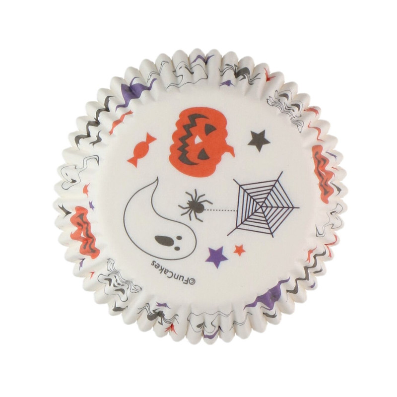 Kindergeburtstag-Muffinformchen-Halloween-Weiss-1