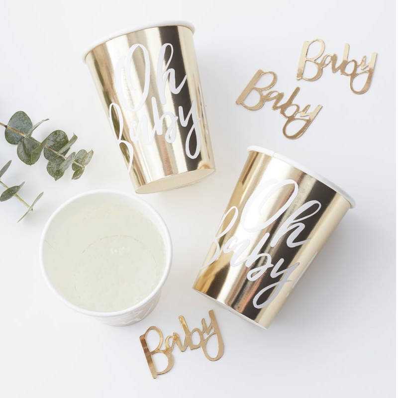 Becher Gold Oh Baby