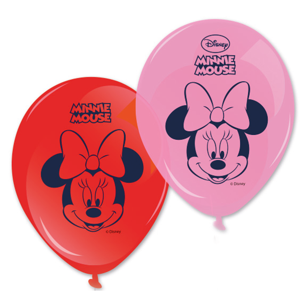 Ballons, Minnie Mouse, Disney, Glamourfarben, Partydeko