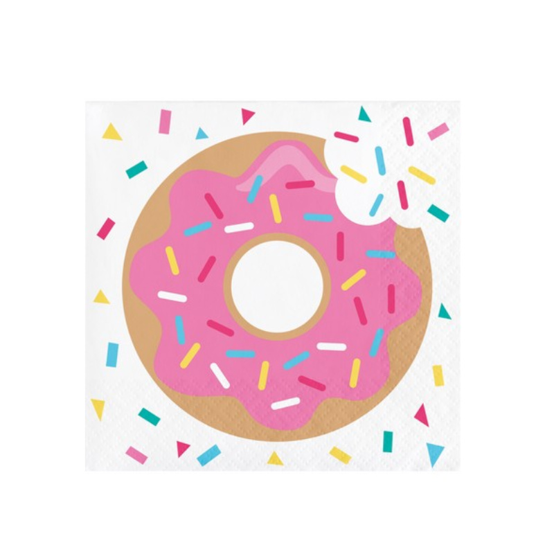 Kindergeburtstag-Servietten-Donut-Party